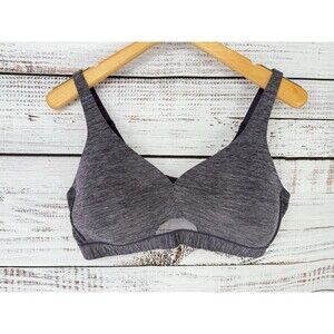 Cacique 42C Womens Bra Wireless Comfort Adjustable Purple Lightly‎ Lined Stretch